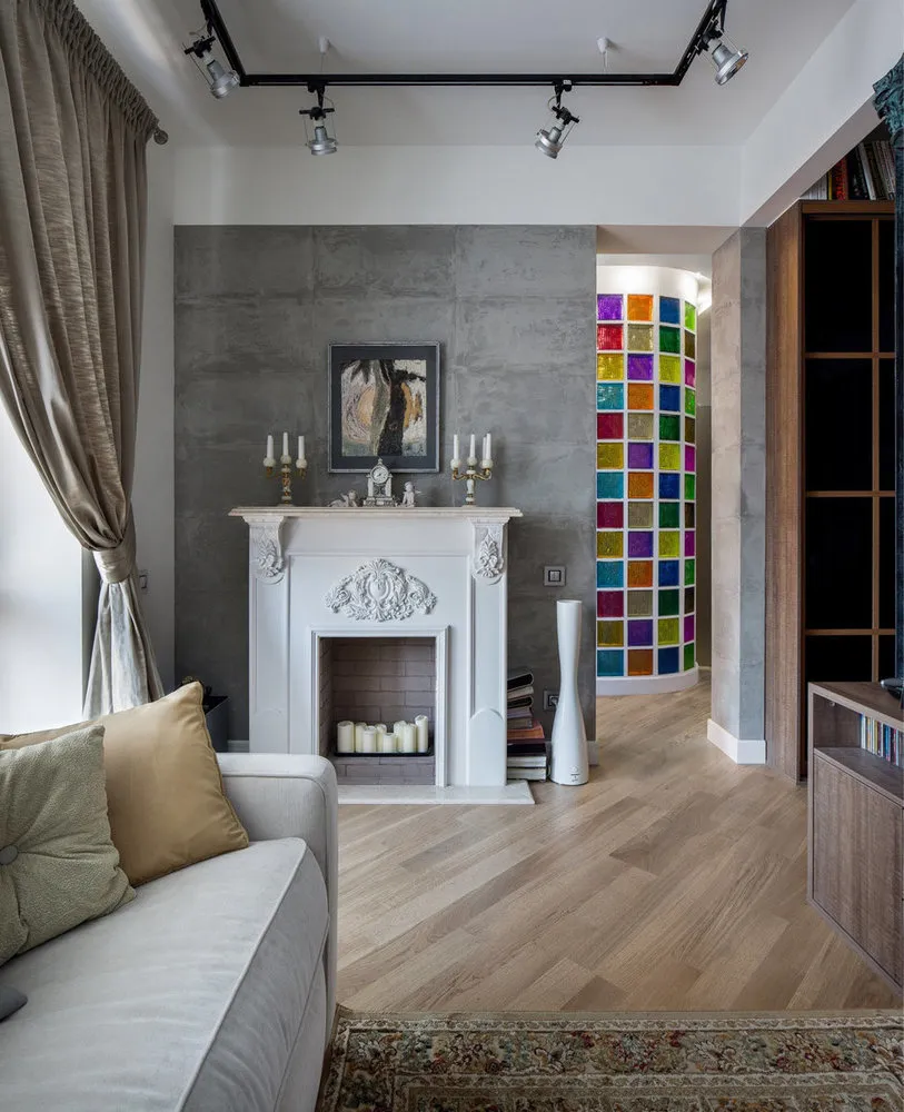 照片:现代风格客厅,提示,照片选择——我们网站上的照片