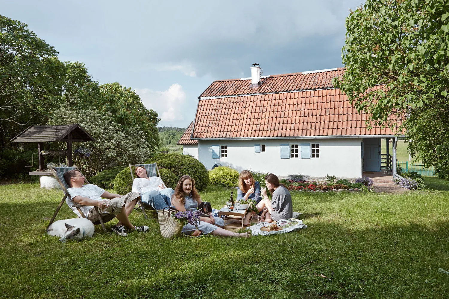 照片:普罗旺斯与乡村风格景观,北欧风格,室内装饰,房屋,白色,木屋,米色,蓝色,波兰,家居与木屋——我们网站上的照片