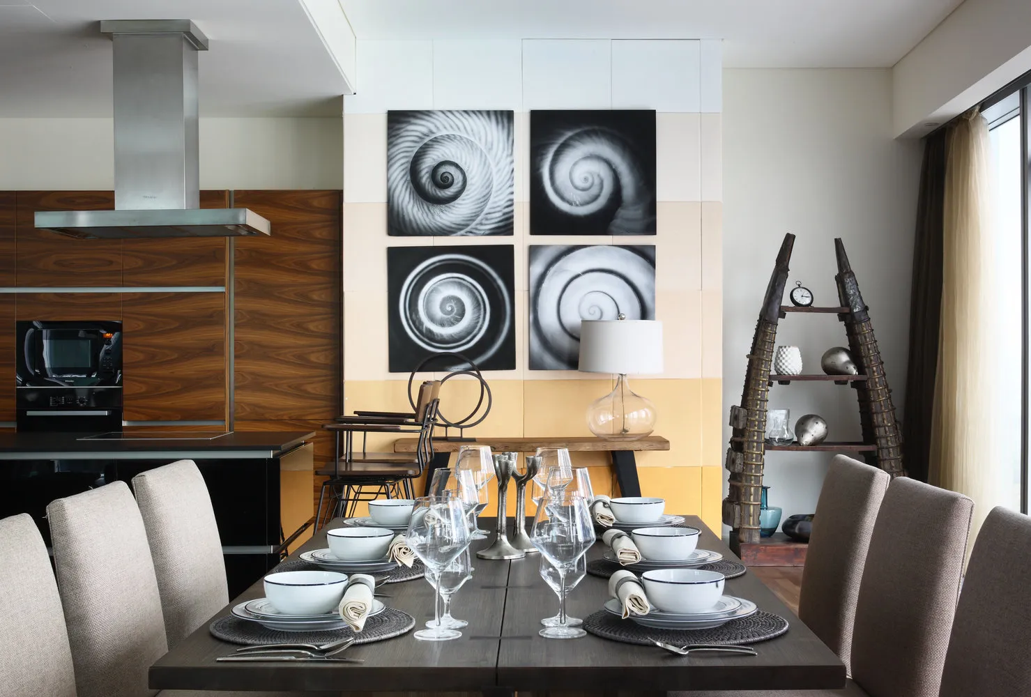 照片:现代风格厨房与餐厅、客厅、室内装饰、技巧,玛琳娜·布拉金斯卡娅 – 我们网站上的照片