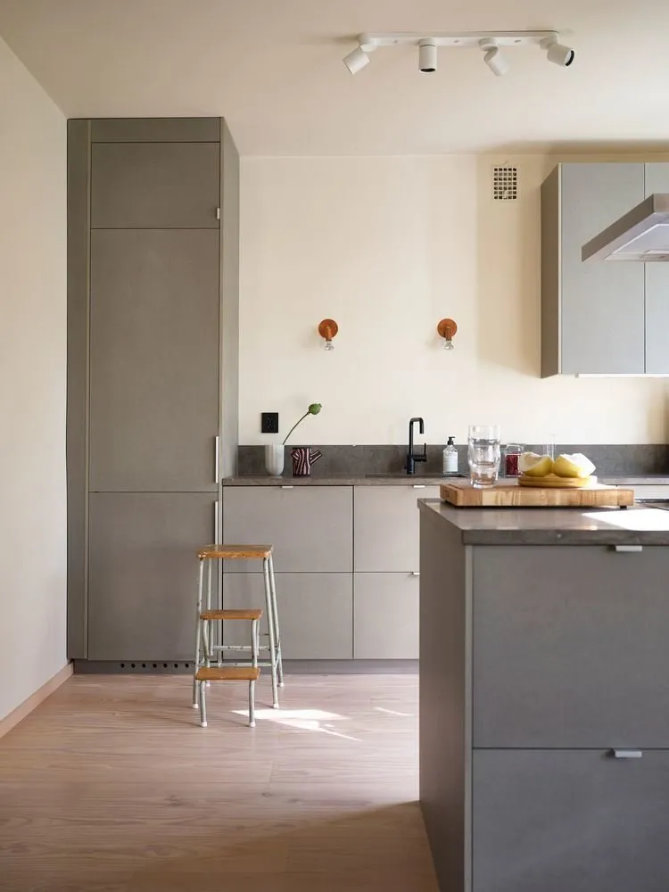 Photo: Scandinavian kitchen and dining room, Interior decoration, Sweden, Stockholm – photo on our website