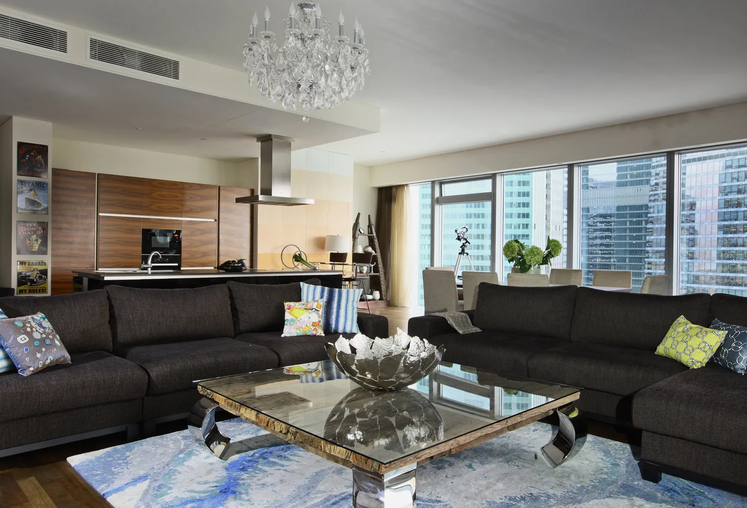 照片:现代风格客厅、厨房与餐厅、室内装饰、技巧,玛琳娜·布拉金斯卡娅 – 我们网站上的照片