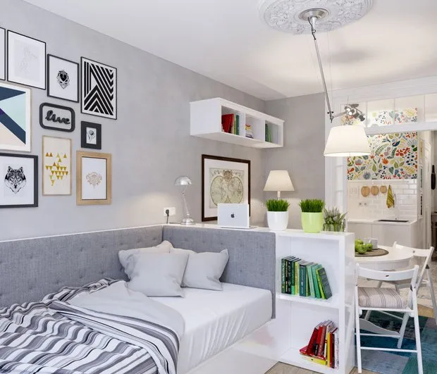 Foto: Estilo moderno, apartamento pequeño – fotos en nuestro sitio web