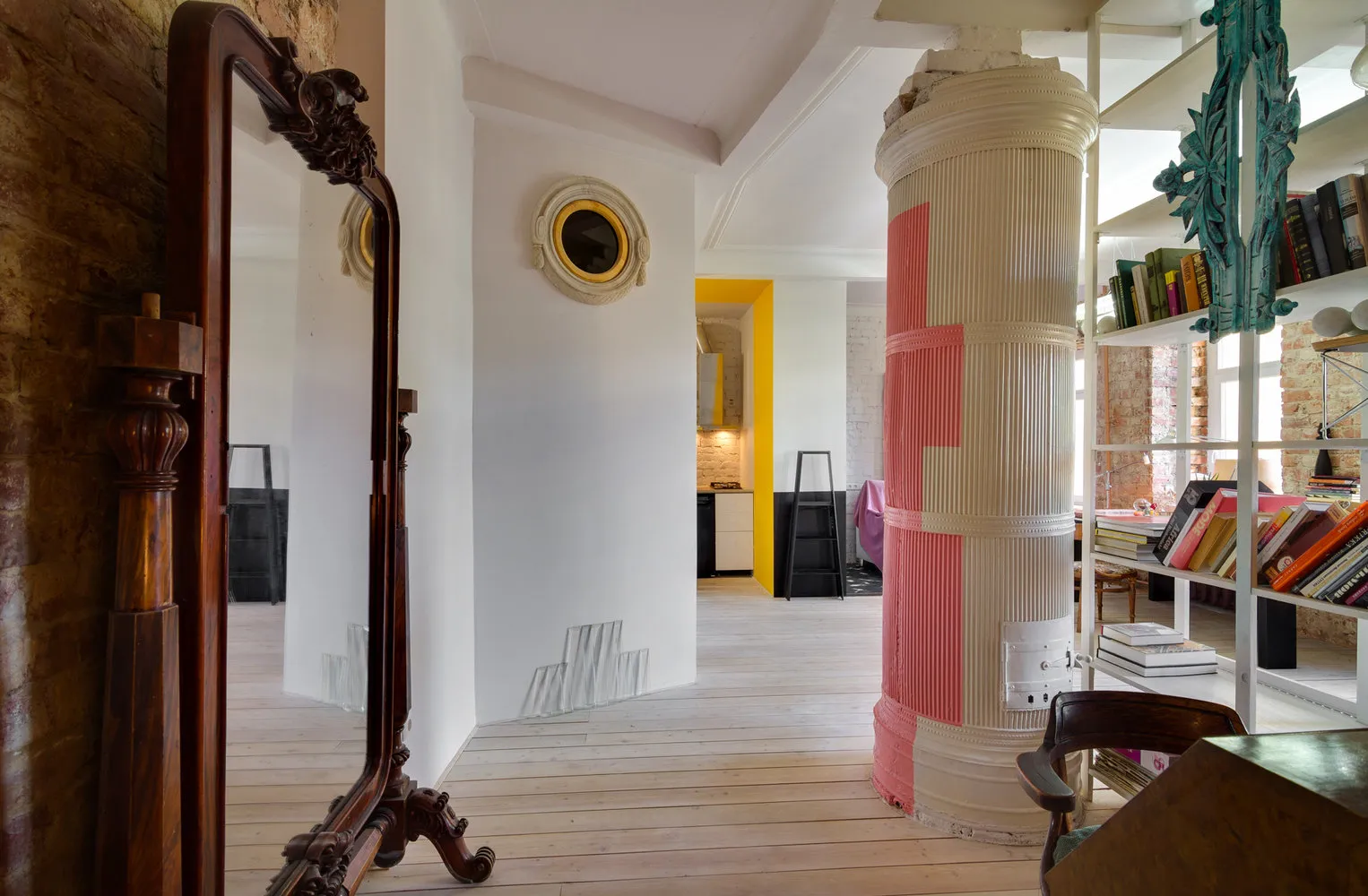 照片:阁楼风格客厅,公寓,粉色,指南,叶莲娜·伊万诺娃,伊琳娜·马尔克曼,伊琳娜·基里耶娃,亚历山大·阿恩戈尔特,叶莲娜·涅恰耶娃 – 我们网站上的照片