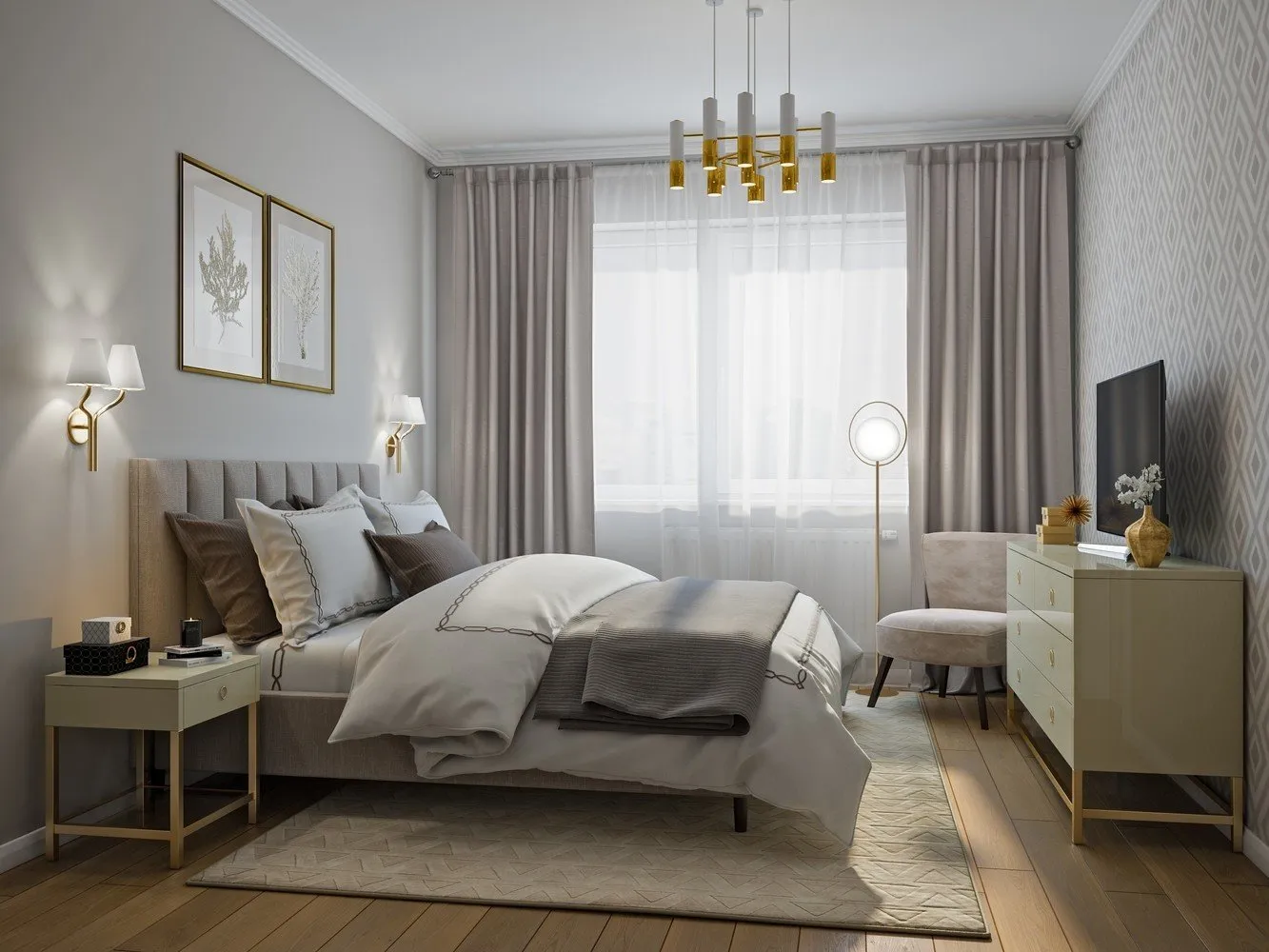 照片：北欧风格卧室，技巧，Flatplan，Alexey Smirnov – 我们网站上的照片