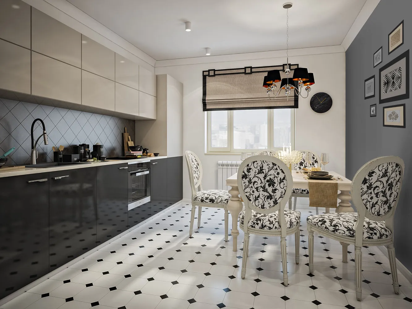 照片：北欧风格厨房和餐厅，技巧，Flatplan，Alexey Smirnov – 我们网站上的照片