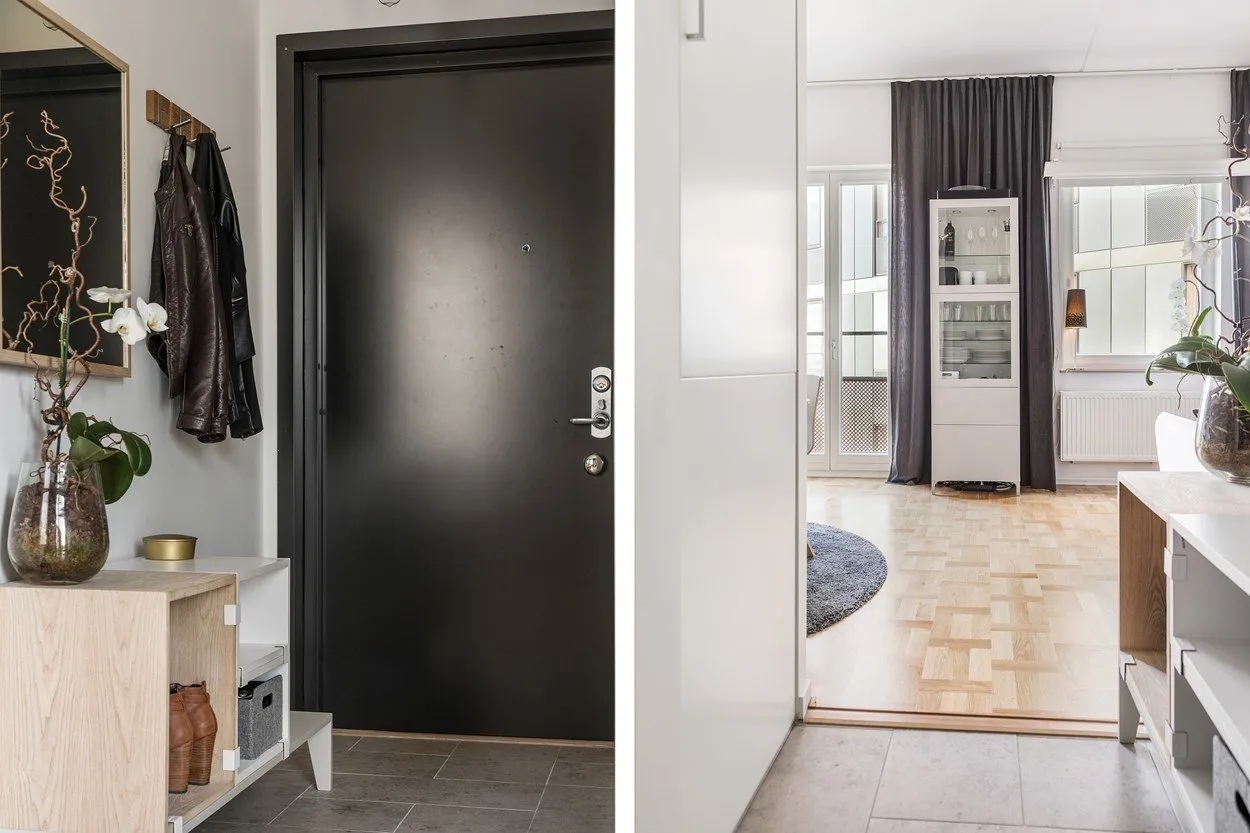 照片：时尚风格，室内装饰，紧凑型公寓，两居室公寓 – 我们网站上的照片