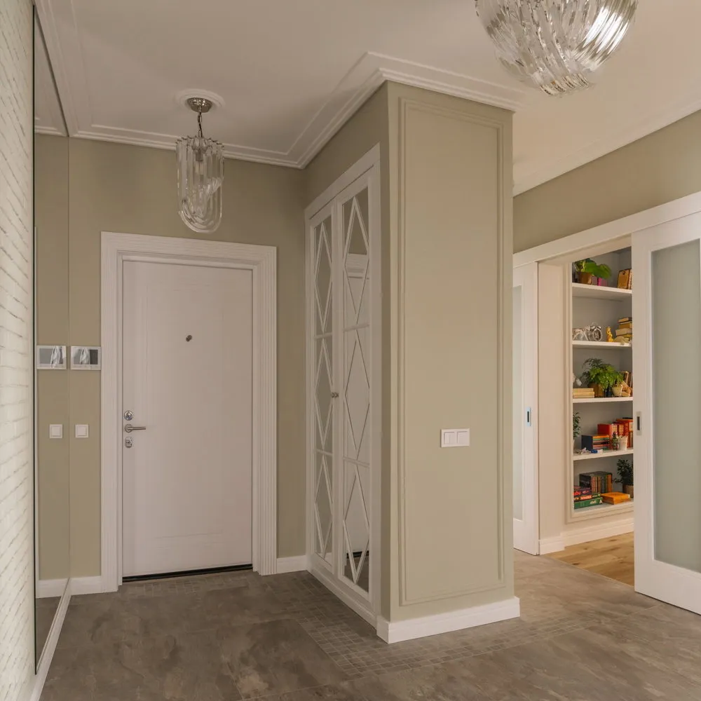 Photo : Hall d'entrée dans un style classique, moderne, Conseils – photos sur notre site