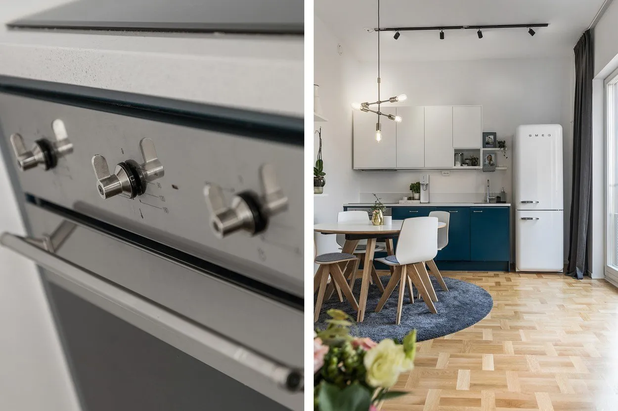 照片：时尚风格，室内装饰，紧凑型公寓，两居室公寓 – 我们网站上的照片