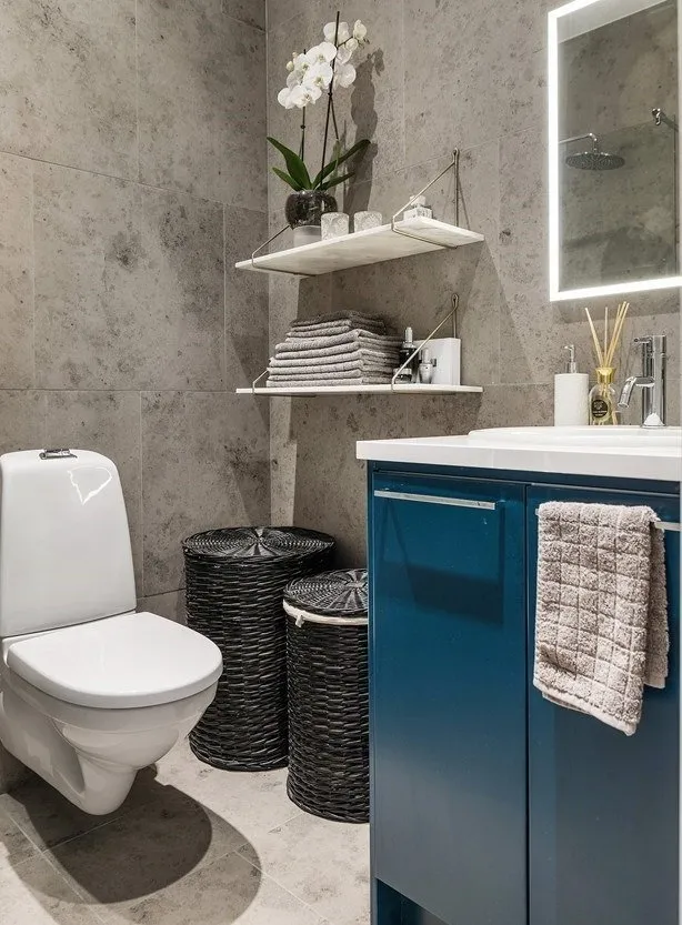 照片：时尚风格，室内装饰，紧凑型公寓，两居室公寓 – 我们网站上的照片