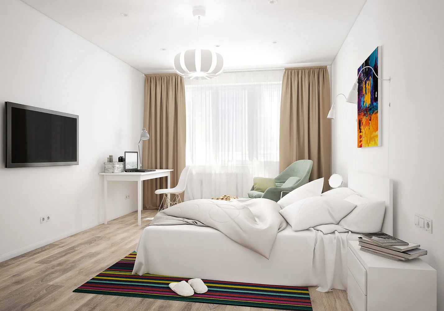 Фотография: Спальня в стиле Скандинавский – фото на нашем сайте