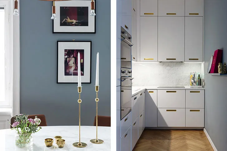 照片：室内设计，斯堪的纳维亚风格，公寓，瑞典，3室，60-90平方米 – 网站上的照片