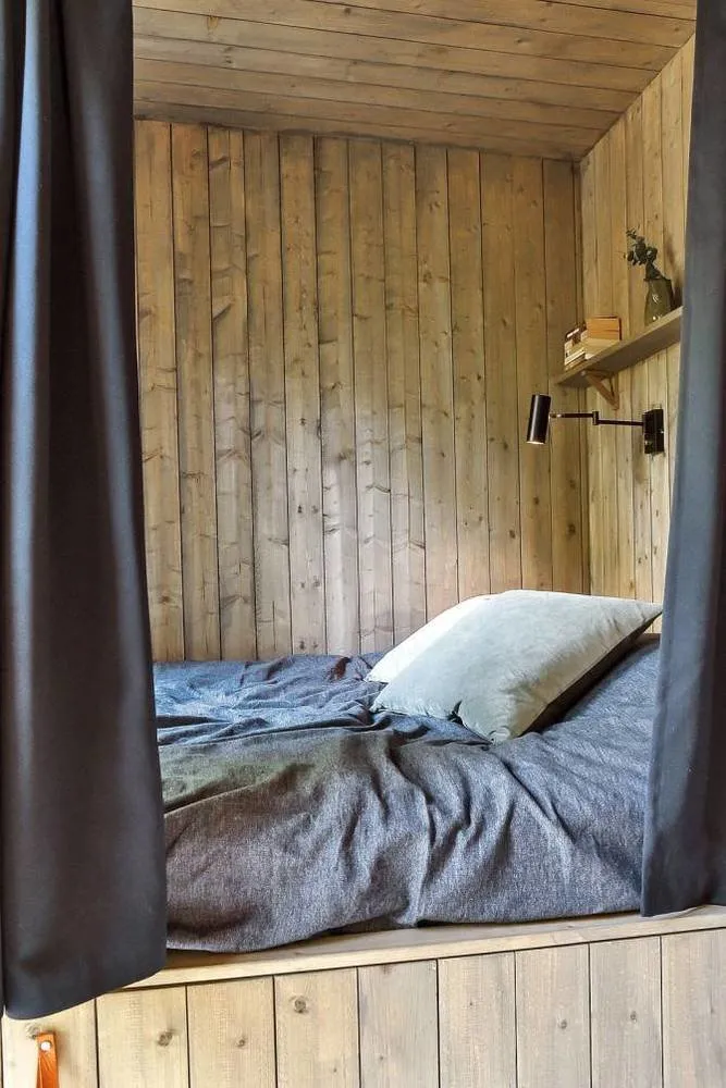 照片：生态风格卧室，室内装饰，房屋，小屋，房屋和小屋——我们网站上的照片