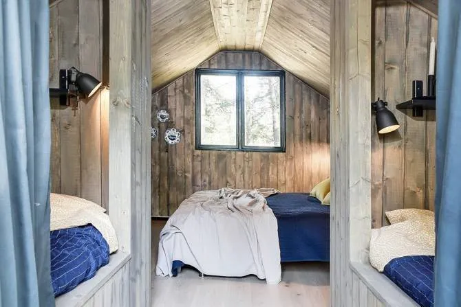 照片：生态风格卧室，室内装饰，房屋，小屋，房屋和小屋——我们网站上的照片