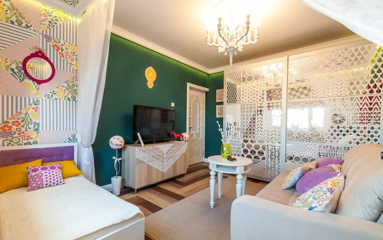 照片:现代风格客厅,技巧 – 我们网站上的照片