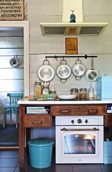 照片:厨房与餐厅,普罗旺斯与乡村风格室内装饰,房屋、达恰——我们网站上的照片