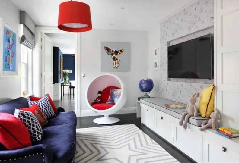 照片:现代风格儿童房,技巧 – 我们网站上的照片