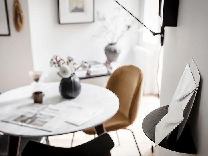 照片：北欧风格厨房和餐厅，小公寓，公寓，工作室，瑞典，不超过40平方米 – 我们网站上的照片