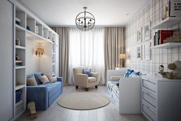 照片:现代风格儿童房,技巧 – 我们网站上的照片