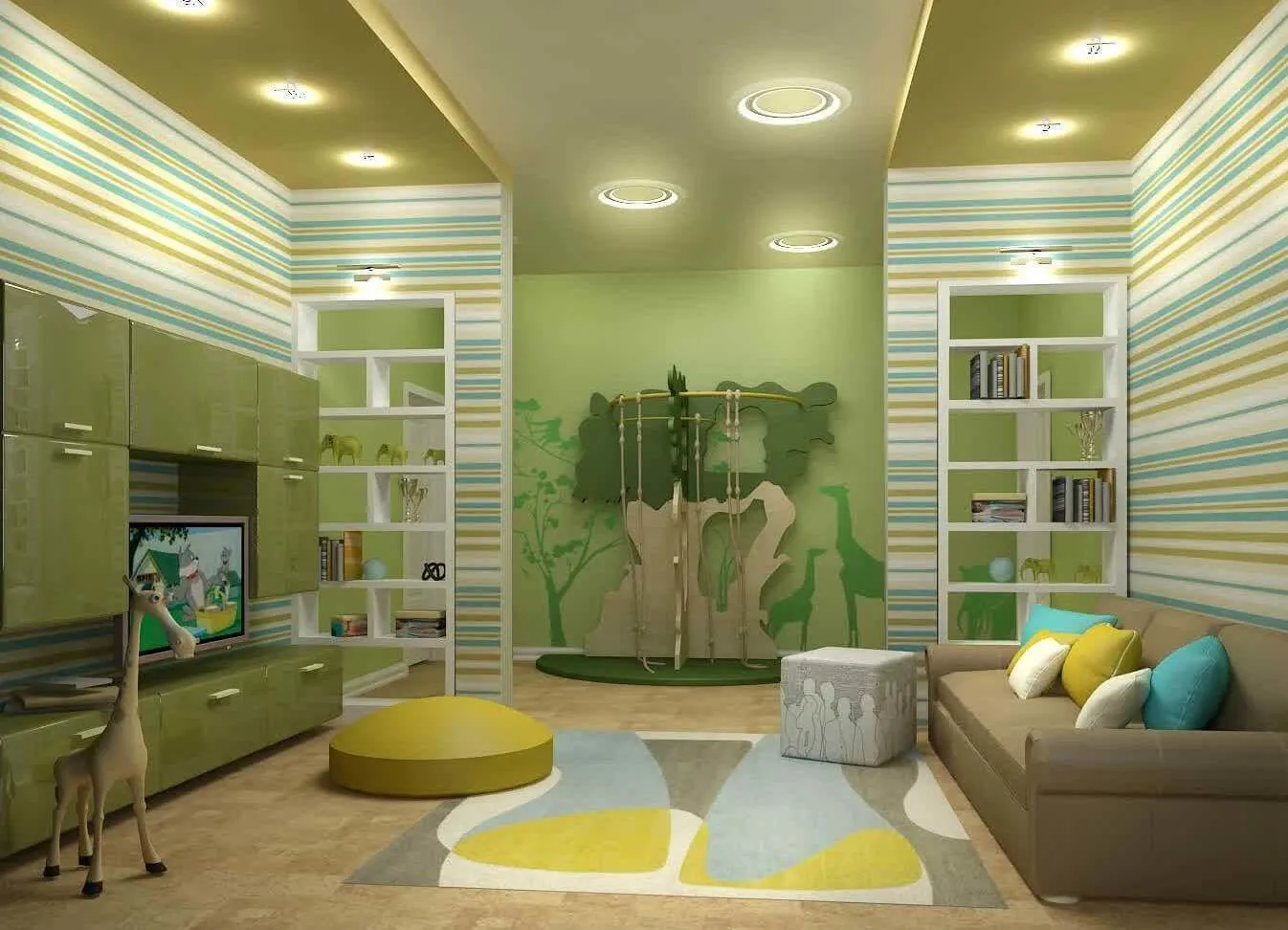 照片:现代风格儿童房,技巧 – 我们网站上的照片