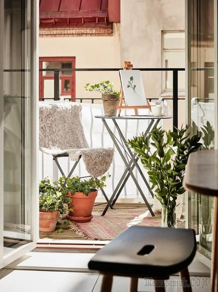 照片:斯堪的纳维亚风格阳台,公寓,装修技巧 – 我们网站上的照片