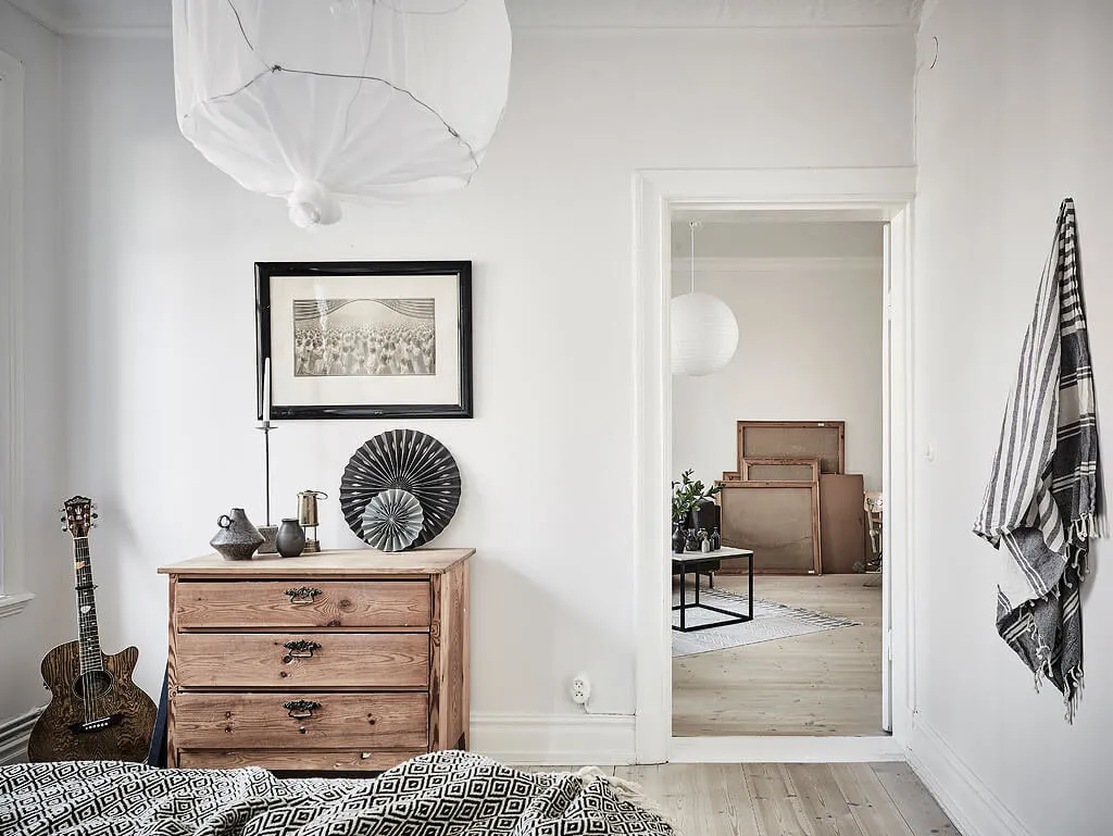 Photo : Chambre en style scandinave, Appartement, Conseils – photo sur notre site web