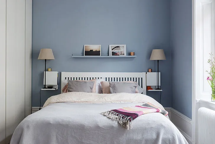 照片:斯堪的纳维亚风格卧室,室内装饰,公寓,瑞典,3室,60-90平方米 – 网站上的照片