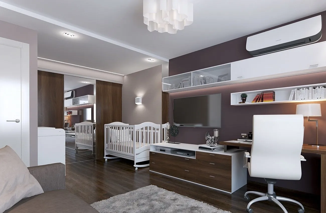 照片:现代风格客厅,技巧 – 我们网站上的照片