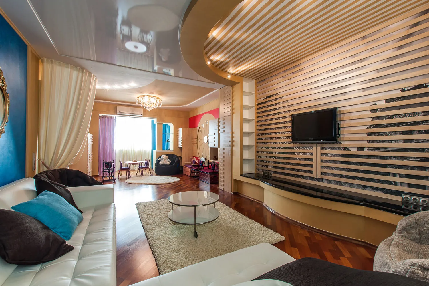 照片:现代风格客厅,技巧 – 我们网站上的照片