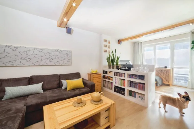 照片:生态风格客厅,技巧 – 我们网站上的照片