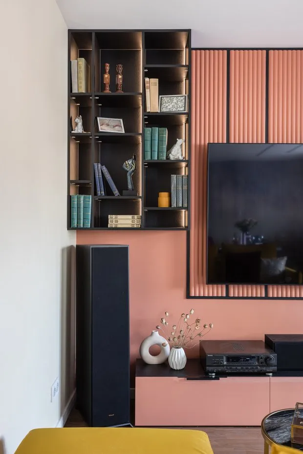 Foto: Salón en estilo Moderno, Apartamento, Proyecto de la Semana, San Petersburgo, Edificio de Hormigón, 4 habitaciones o más, Más de 90 metros cuadrados, Alexandra Sakmarova – foto en nuestro sitio web