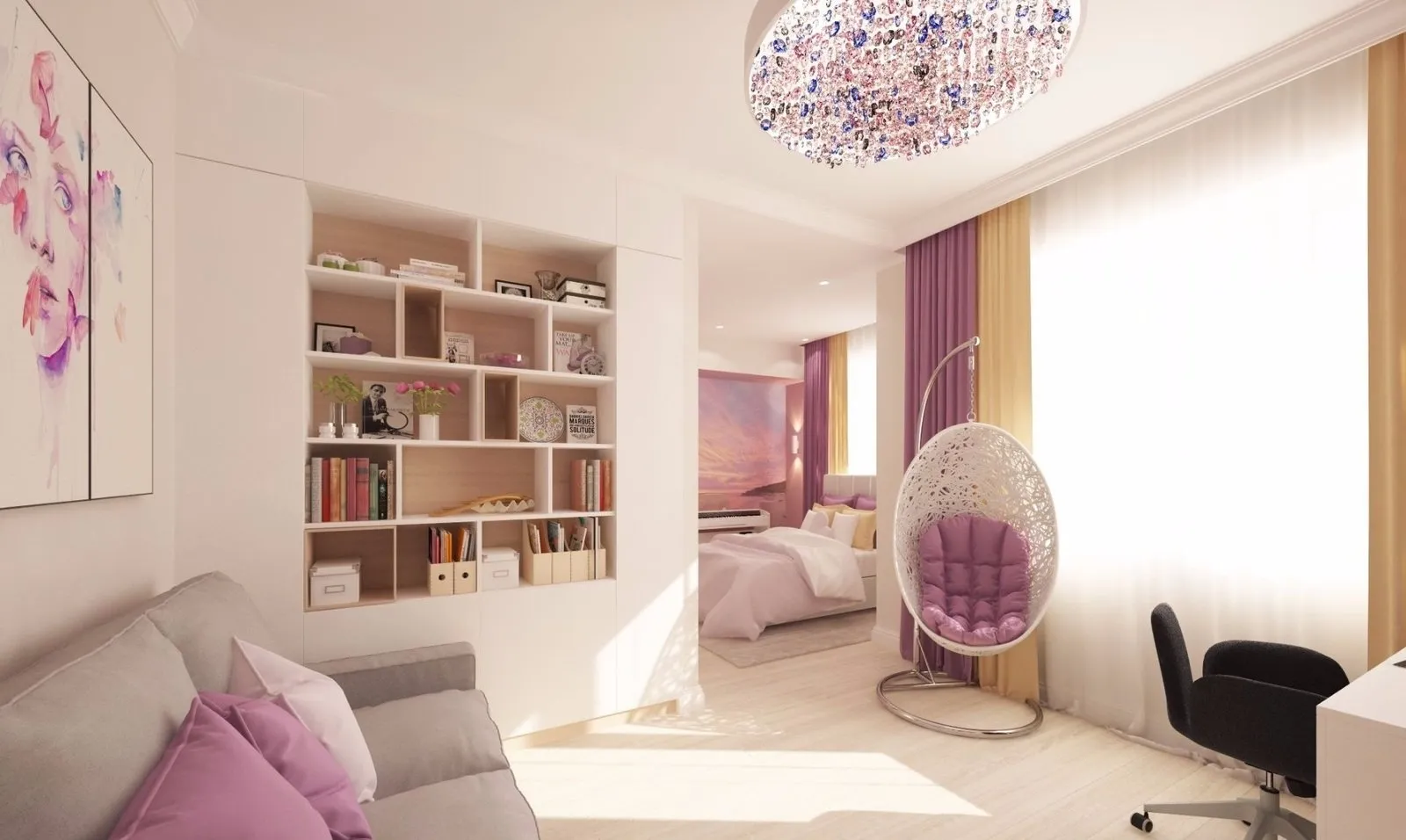 照片:现代风格客厅,技巧 – 我们网站上的照片