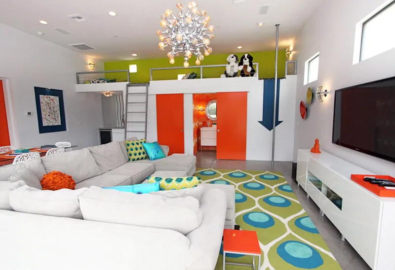 照片:现代风格客厅,技巧 – 我们网站上的照片