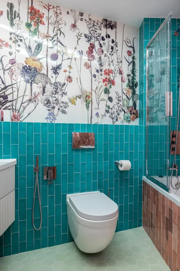 Foto: Baño en estilo Moderno, Apartamento, Proyecto de la Semana, San Petersburgo, Edificio de Hormigón, 4 habitaciones o más, Más de 90 metros cuadrados, Alexandra Sakmarova – foto en nuestro sitio web