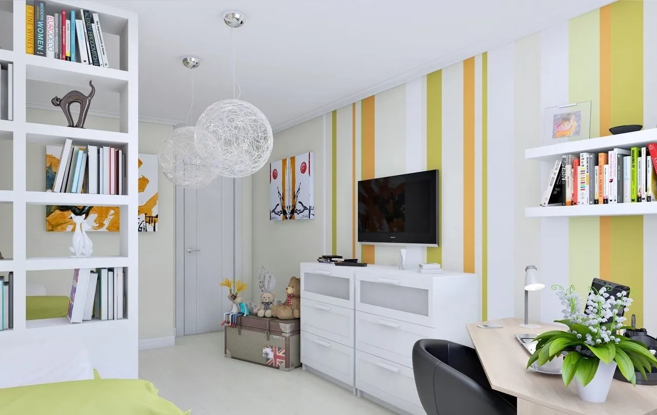 照片:现代风格客厅,技巧 – 我们网站上的照片