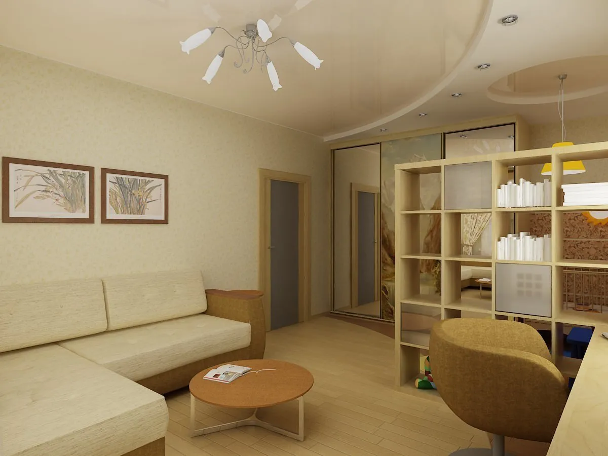 照片:现代风格客厅,技巧 – 我们网站上的照片