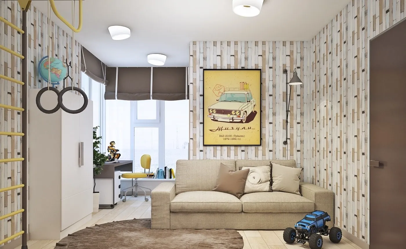 照片:现代风格客厅,技巧 – 我们网站上的照片