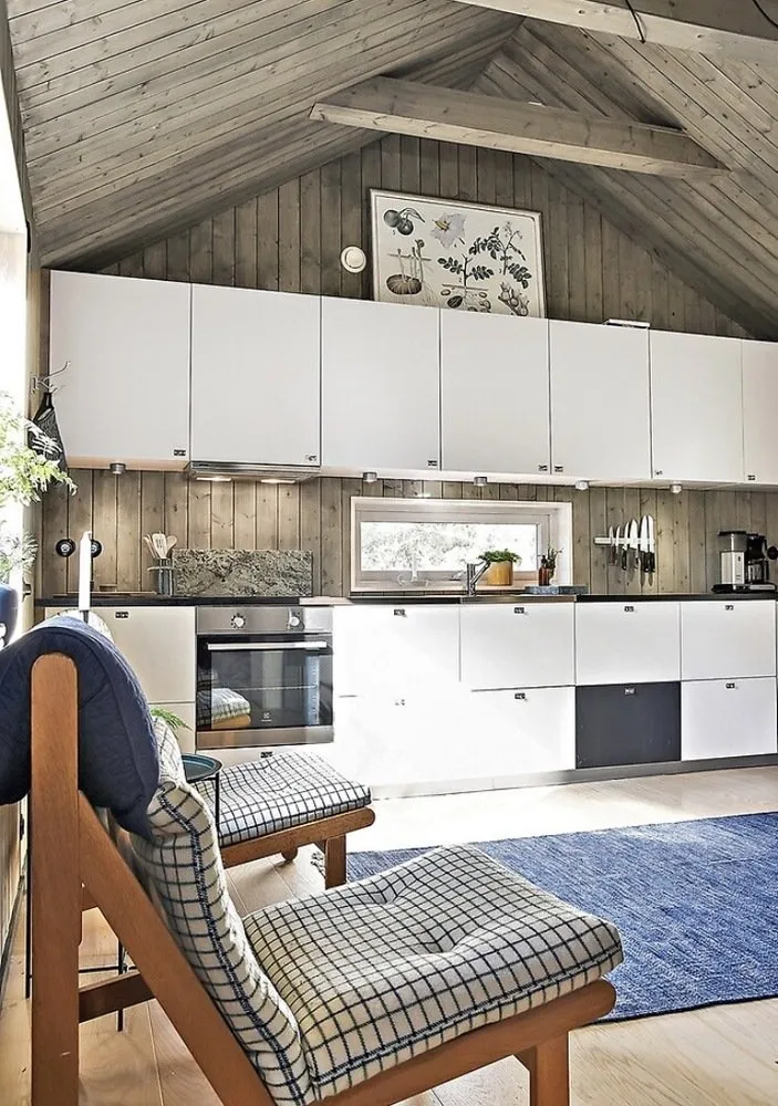 照片：生态风格厨房和餐厅，室内装饰，房屋，小屋，房屋和小屋——我们网站上的照片