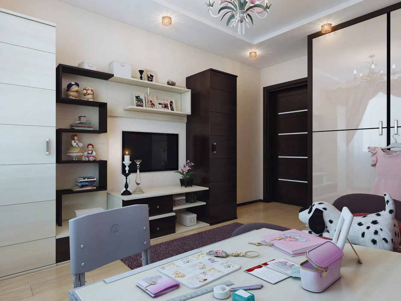 照片:现代风格客厅,技巧 – 我们网站上的照片