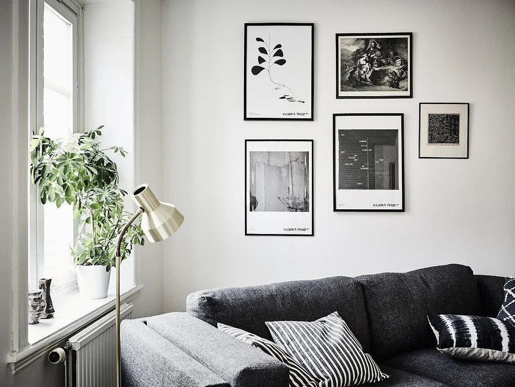 照片:斯堪的纳维亚风格客厅,公寓,装修技巧 – 我们网站上的照片