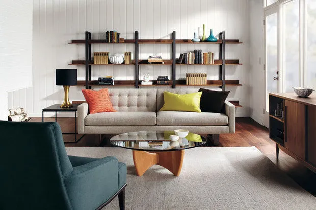 照片：斯堪的纳维亚风格客厅，技巧 – 我们网站上的照片