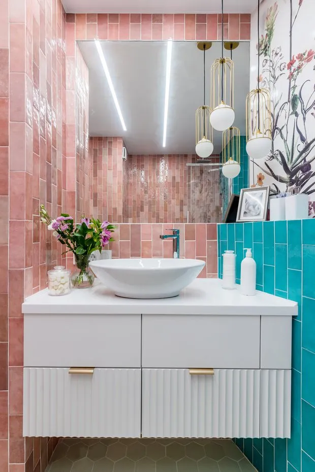 Foto: Baño en estilo Moderno, Apartamento, Proyecto de la Semana, San Petersburgo, Edificio de Hormigón, 4 habitaciones o más, Más de 90 metros cuadrados, Alexandra Sakmarova – foto en nuestro sitio web