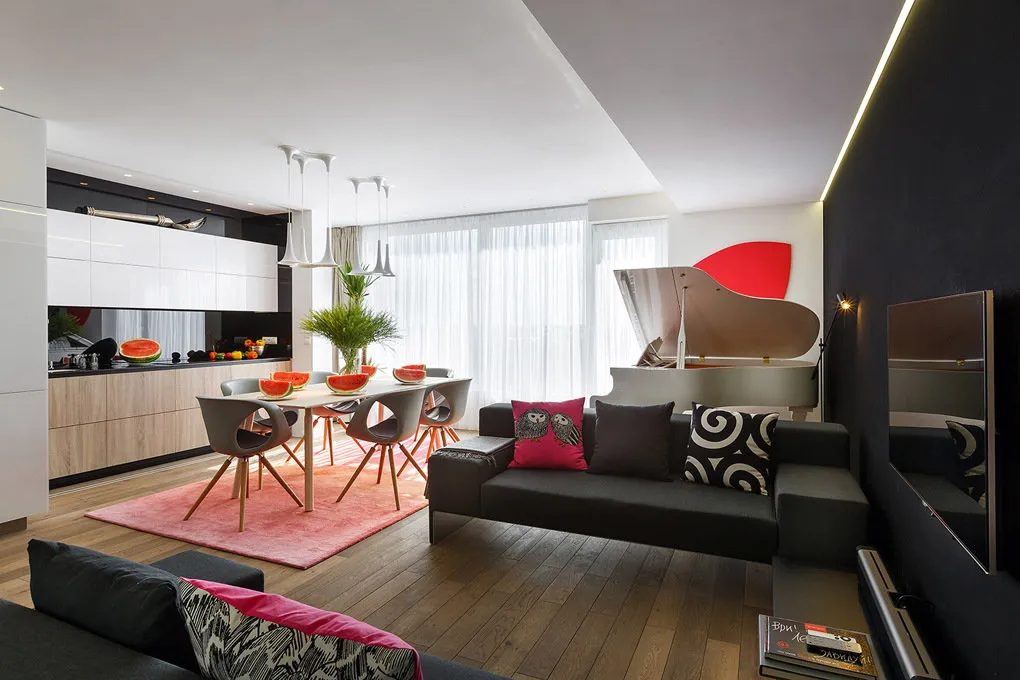 来自作品集Two-Level Apartment Design. Tukhachevsky Street (230 m2) – 我们网站上的室内设计照片