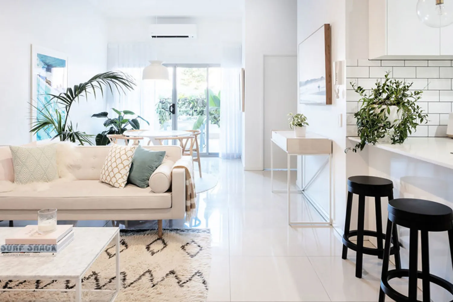 Photo: Living room in Scandinavian style, Kitchen and dining room, Bedroom, Decor and DIY, Apartment, Australia, Pink, Blue – photos on our website