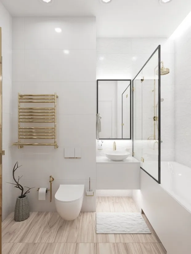 Фотография: Ванная в стиле Современный, Советы, Перепланировка, Марина Лаптева – фото на нашем сайте