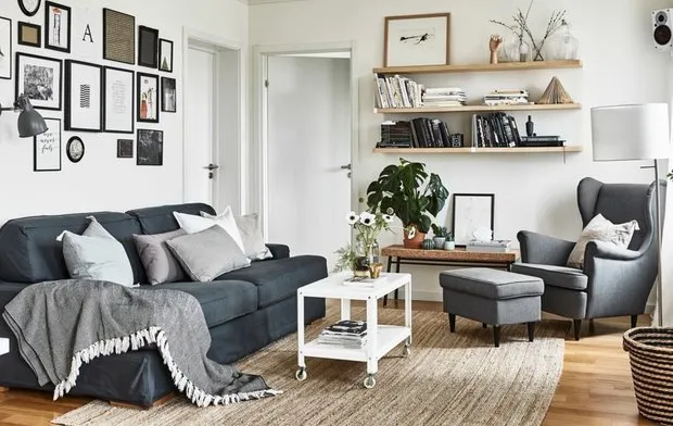 照片：北欧风格客厅，指南，玛格丽塔·拉斯卡佐娃、维多莉亚·弗拉斯娃、韦拉·萨韦列娃、斯维特兰娜·梅尔尼科娃、伊万·梅尔尼科夫、叶卡捷琳娜·马尔科维茨 – 我们网站上的照片