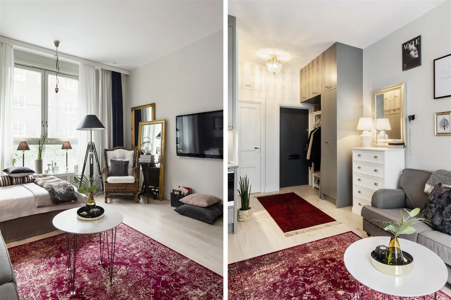 照片:北欧风格,小公寓,公寓,瑞典,指南,设计指南,工作室,不超过40平方米 – 网站上的照片