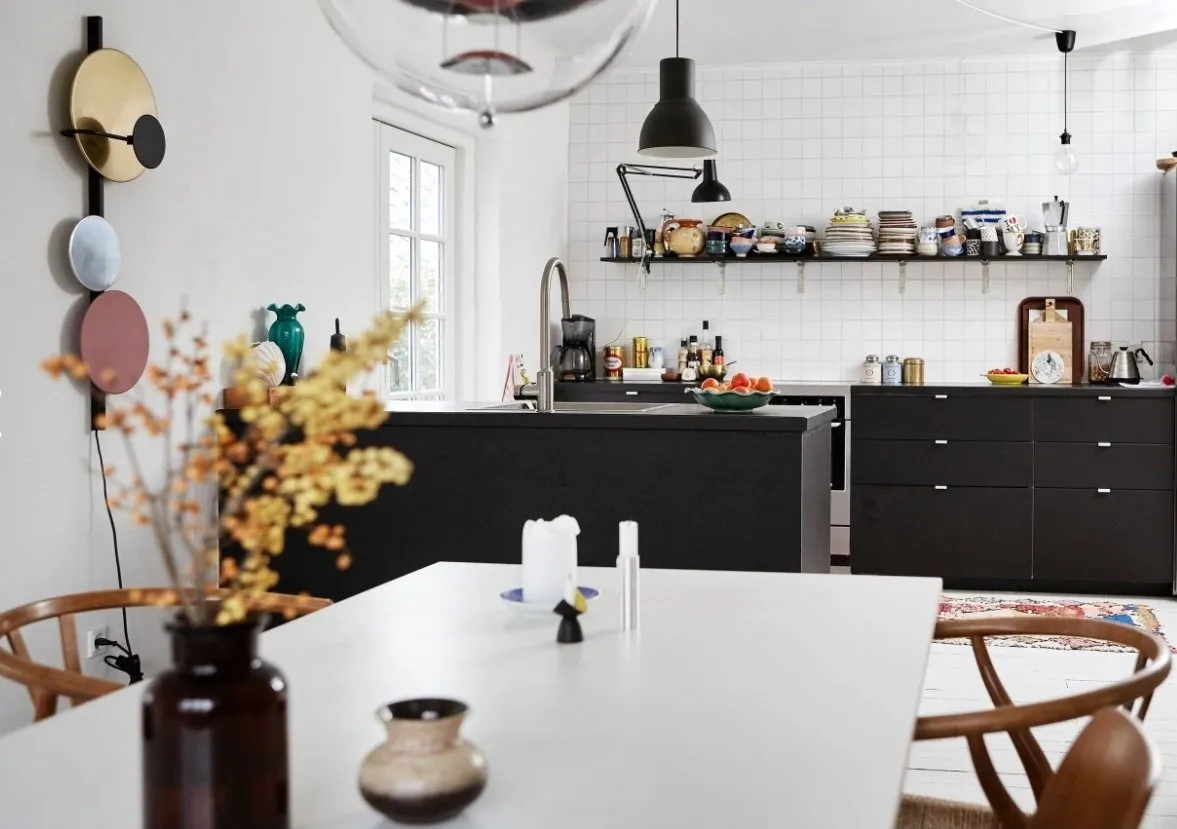 Foto: Küche und Esszimmer im Stil Modern, Wohnzimmer, Kinderzimmer, Interiordekoration, Haus, Dänemark, IKEA, Haus und Ferienwohnung, Über 90 Quadratmeter – Fotos auf unserer Website