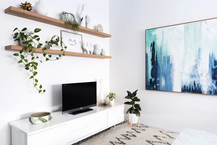 Photo: Living room in Scandinavian style, Kitchen and dining room, Bedroom, Decor and DIY, Apartment, Australia, Pink, Blue – photos on our website