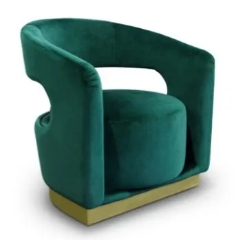 Essential Home 的绒面休闲椅