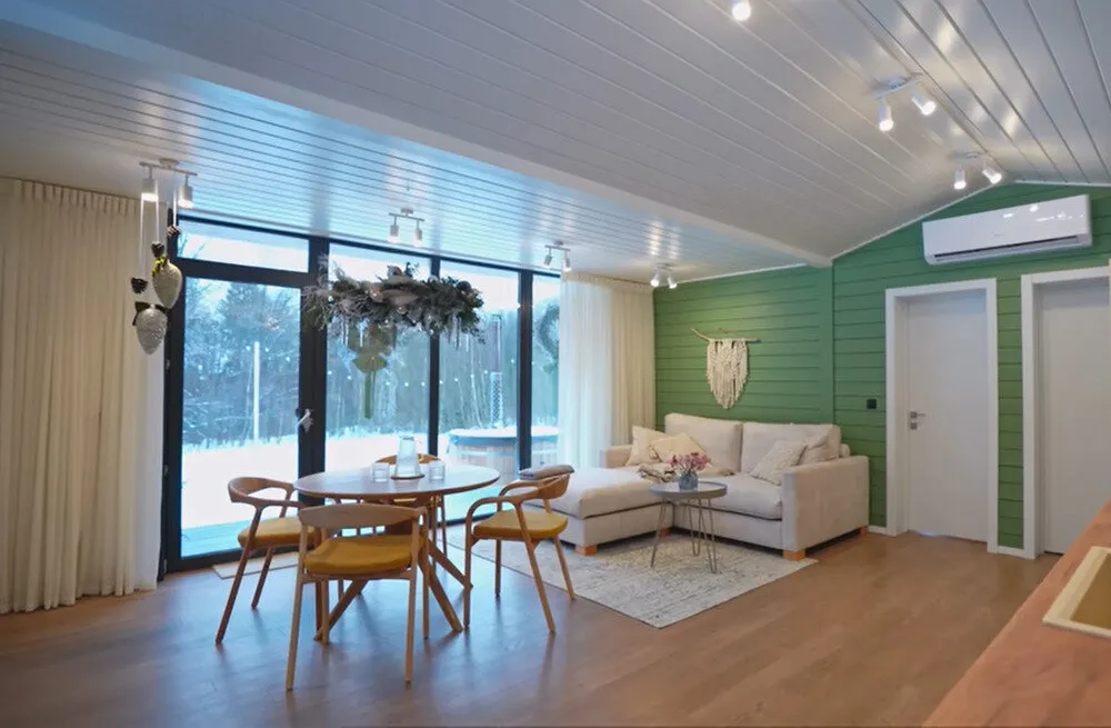 Foto: estilo , Casa, Interior de habitación, Diseño de interiores, Rediseño, Interiores de casa, Tecnología moderna en el diseño, Cómo organizar una casa rural, Casa estructural, Casa rural, 60-90 metros, Tecnología, Tecnología moderna, Construir una casa, Construcción de casa, Irina Bezhukova – foto en nuestro sitio web